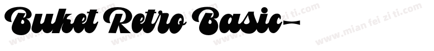 Buket Retro Basic字体转换